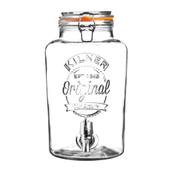 Storage Jars^Kilner glass container with tap 5 L, Transparent