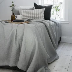 New Scandi Living Kimono bed spread 260x260 cm, concrete Grey