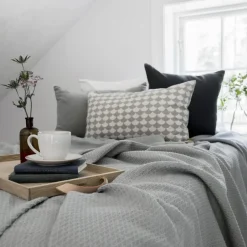 Outlet Scandi Living Kimono bed spread 139x260 cm, concrete Grey
