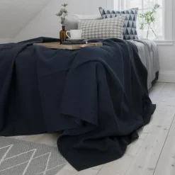 Scandi Living Kimono bed spread 139x260 cm, storm Blue