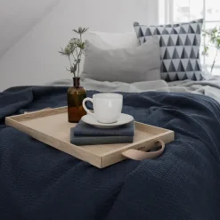 Scandi Living Kimono bed spread 260x260 cm, storm Blue