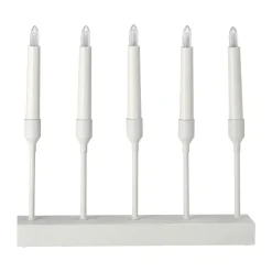 New Scandi Living Kindle portable advent candlestick 30 cm, White