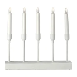New Scandi Living Kindle portable advent candlestick 30 cm, White