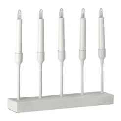 New Scandi Living Kindle portable advent candlestick 30 cm, White