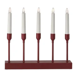 Clearance Scandi Living Kindle portable advent candlestick 30 cm, Dark Red