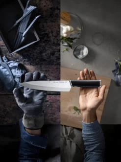 Chef Knives^WMF Kineo cromargan knife , 20 cm Silver-colouredBlack