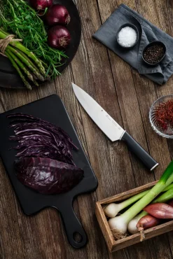 Chef Knives^WMF Kineo cromargan knife , 20 cm Silver-colouredBlack
