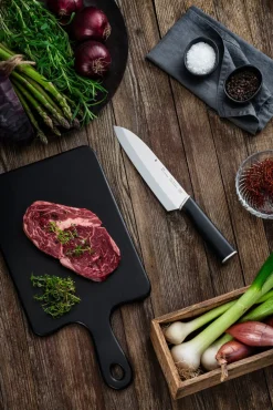 New WMF Kineo cromargan santoku knife , 18 cm Silver-colouredBlack