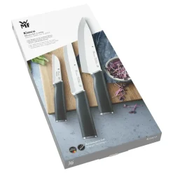 Knife Sets^WMF Kineocromargan knife set - 3 pieces, Stainless steel Silver-colouredBlack