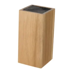 Hot Dorre Kini Knife Block square acacia wood, 23.5x10.7x10.7 cm Brown