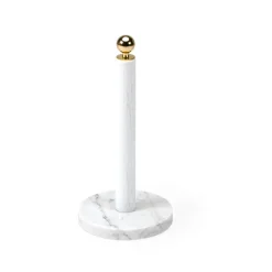 Kitchen Towel Holders^Scherlin Kitchen roll holder, , brass knob White