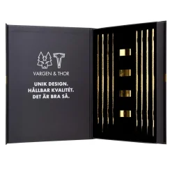 Outlet Vargen & Thor Kito Chopsticks 4-pack, brass Gold-coloured