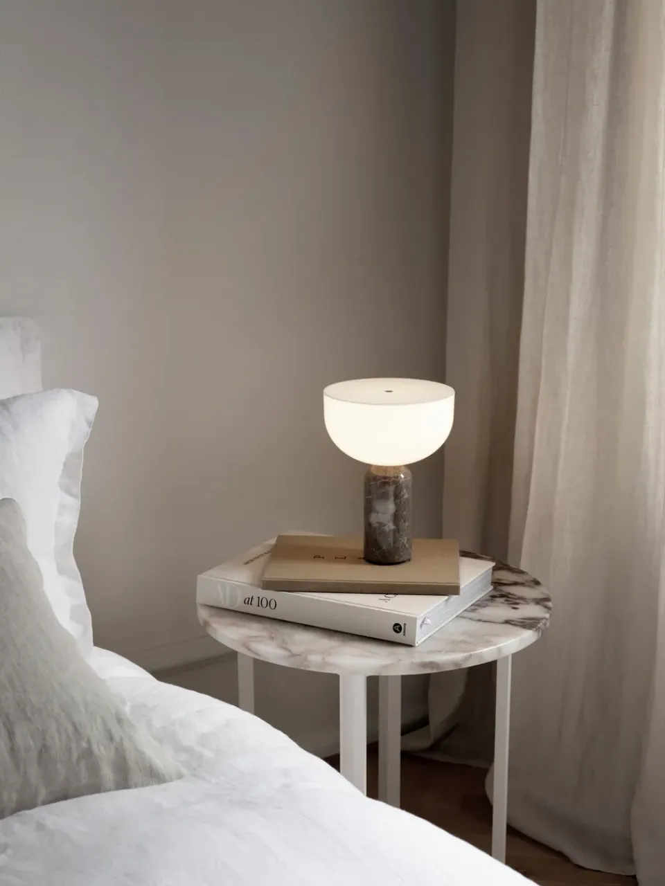 Bedside Lamps|Portable Lighting^New Works Kizu portable table lamp, Gris du marais Grey