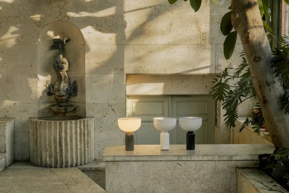 Bedside Lamps|Portable Lighting^New Works Kizu portable table lamp, Gris du marais Grey