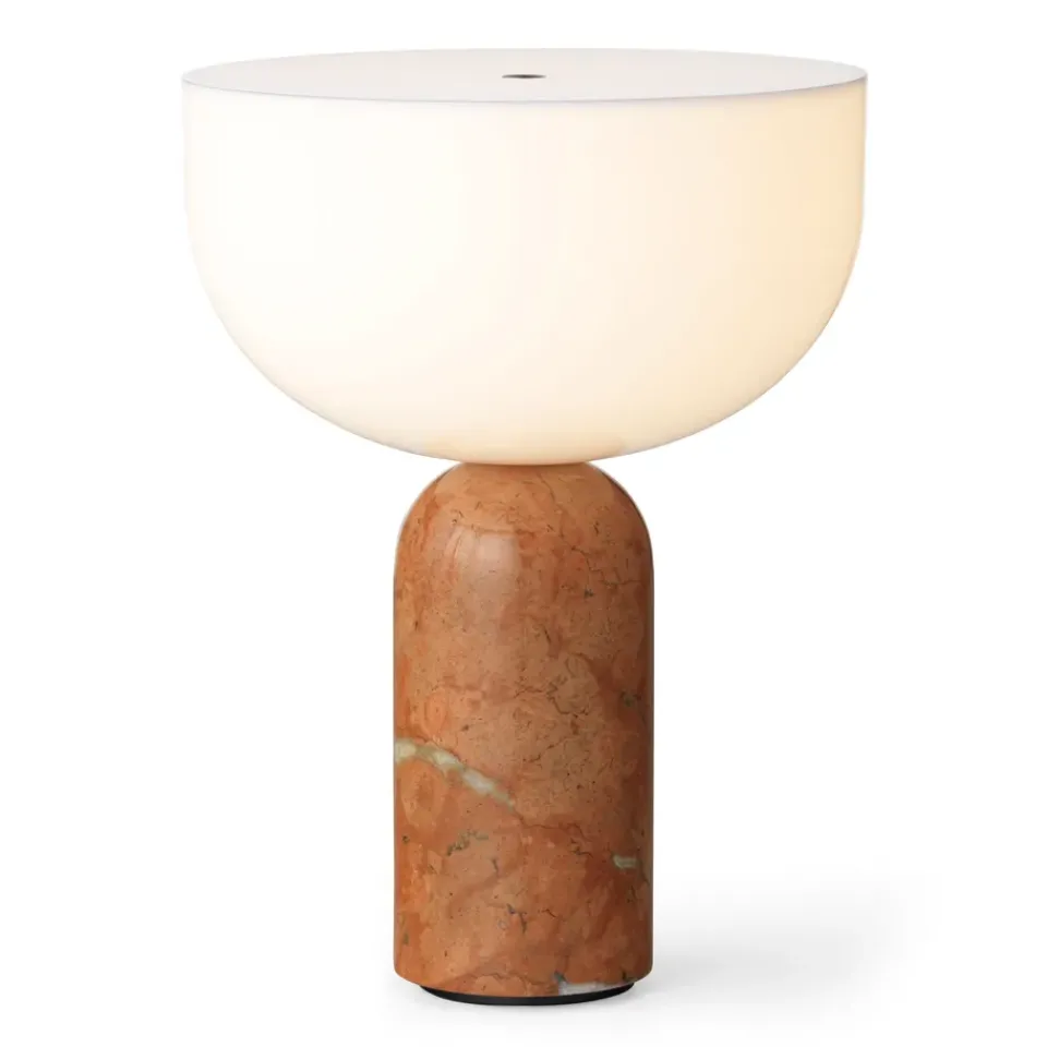 Window Lights|Portable Lighting^New Works Kizu portable table lamp, Breccia Pernice Red