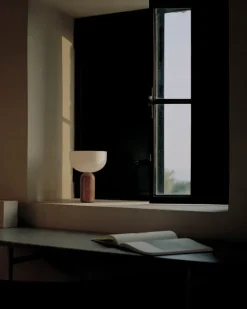 Window Lights|Portable Lighting^New Works Kizu portable table lamp, Breccia Pernice Red