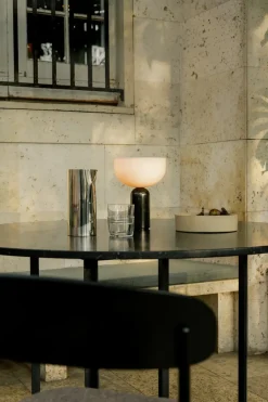 Bedside Lamps|Portable Lighting^New Works Kizu portable table lamp, marble Black