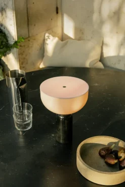 Bedside Lamps|Portable Lighting^New Works Kizu portable table lamp, marble Black