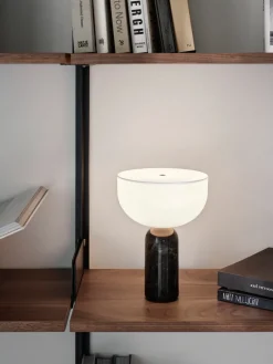 Bedside Lamps|Portable Lighting^New Works Kizu portable table lamp, marble Black
