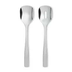Salad Servers^Alessi KnifeForkSpoon salad set, Stainless steel Silver-coloured