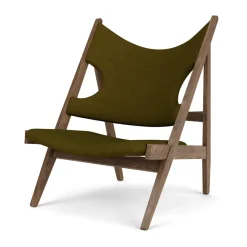 Armchairs & Footstools^Audo Copenhagen Knitting lounge chair, Walnut-Baru 0950 BrownGreen