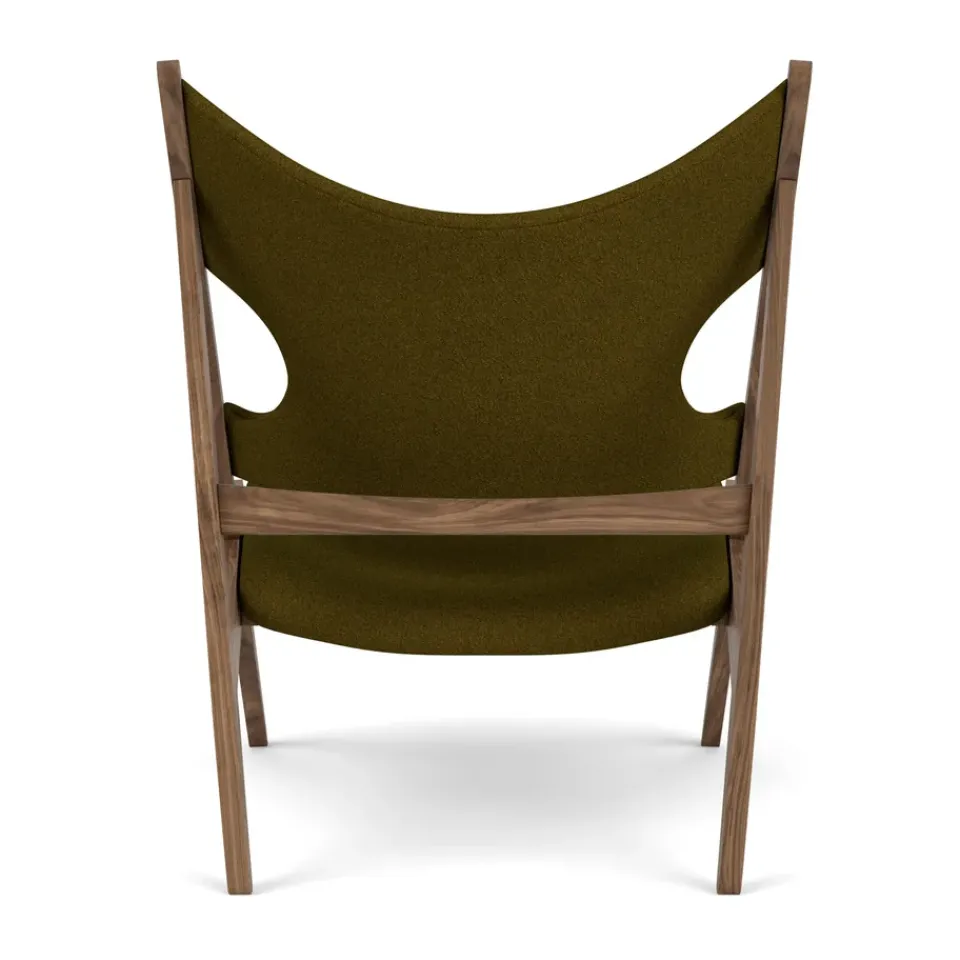 Armchairs & Footstools^Audo Copenhagen Knitting lounge chair, Walnut-Baru 0950 BrownGreen
