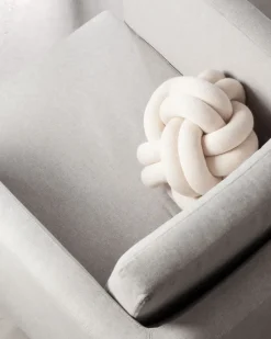 Discount Design House Stockholm Knot cushion, cream Beige