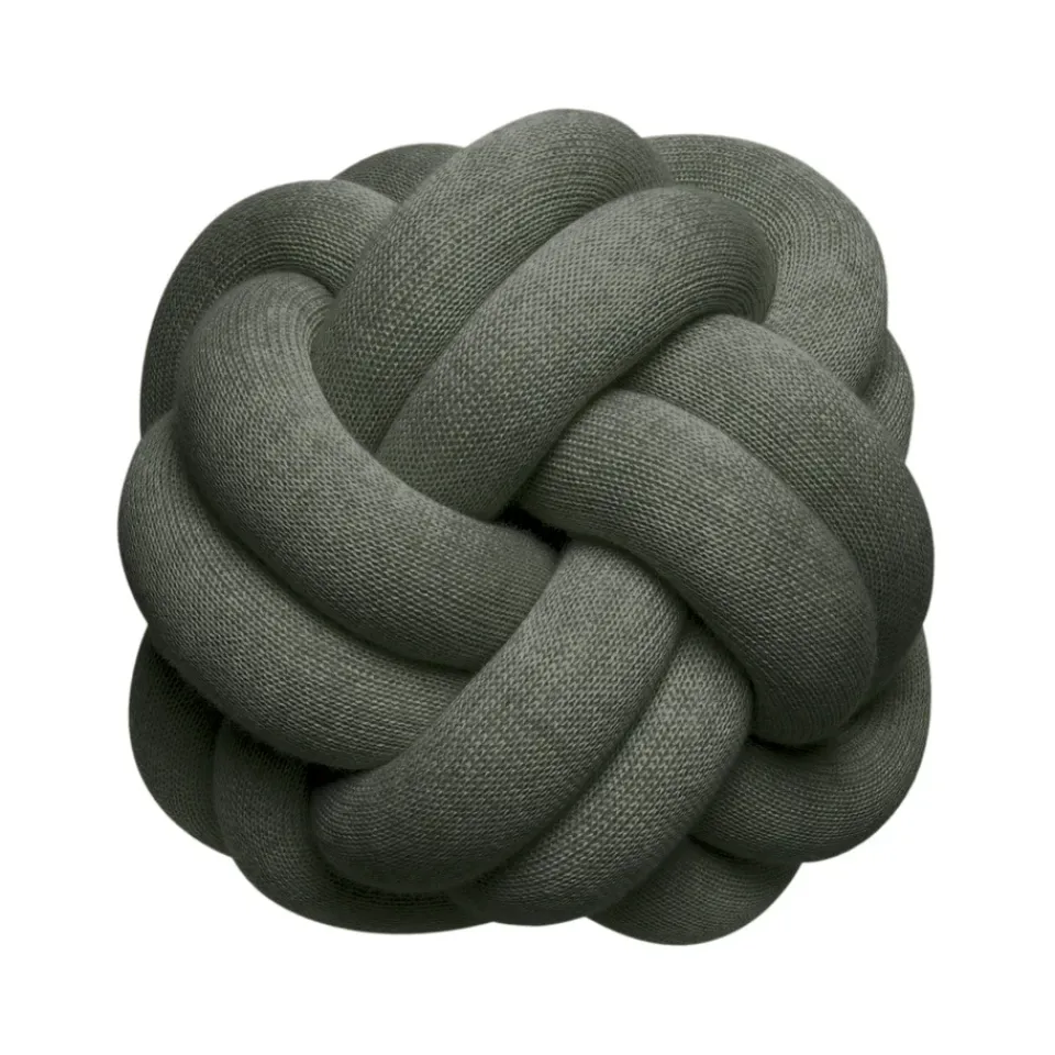 Outlet Design House Stockholm Knot cushion, forest green Grey
