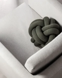 Outlet Design House Stockholm Knot cushion, forest green Grey
