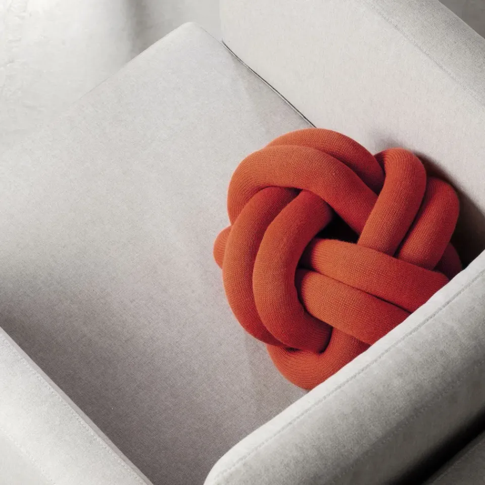 Cushions^Design House Stockholm Knot cushion, red Orange