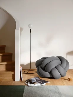 Outlet Design House Stockholm Knot cushion XL, Grey