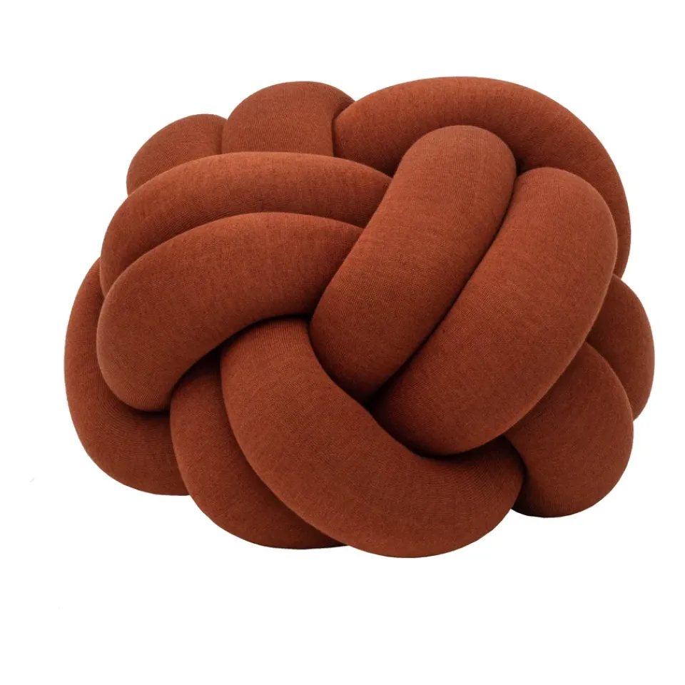 Sitting Poufs^Design House Stockholm Knot cushion XL, Ochre Red