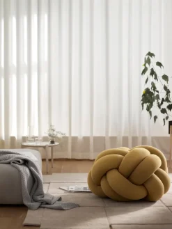 Discount Design House Stockholm Knot cushion XL, Yellow