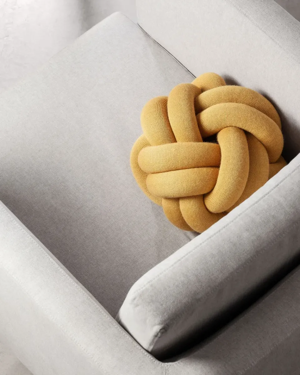 Cushions^Design House Stockholm Knot cushion, Yellow