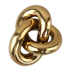 Outlet Cooee Design Knot Table large decoration, Light Gold Gold-coloured