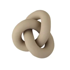 Hot Cooee Design Knot Table large decoration, sand Beige
