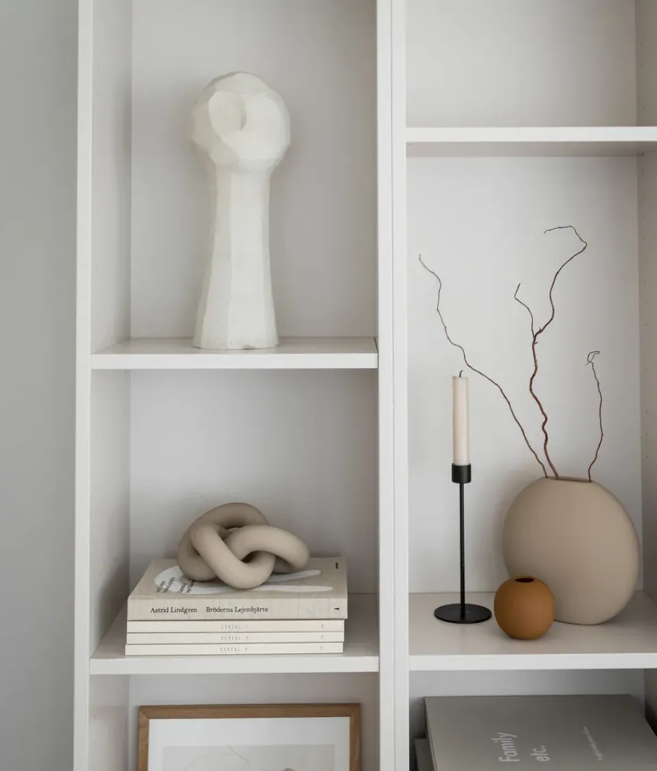 Hot Cooee Design Knot Table large decoration, sand Beige