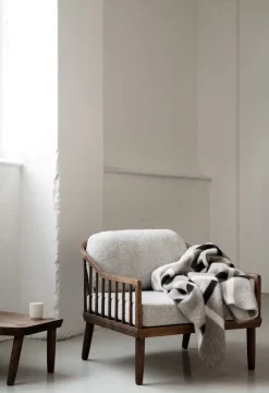 Best Røros Tweed Knut blanket 135x200 cm, Dove Grey