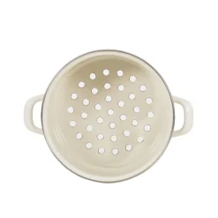 Discount Kockums Jernverk Kockums colander with steam cooking function, Cream Lux Beige