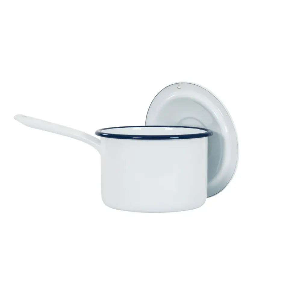 Saucepans^Kockums Jernverk Kockums saucepan with long handle 2.3 l, Kockums White (white) BlueWhite