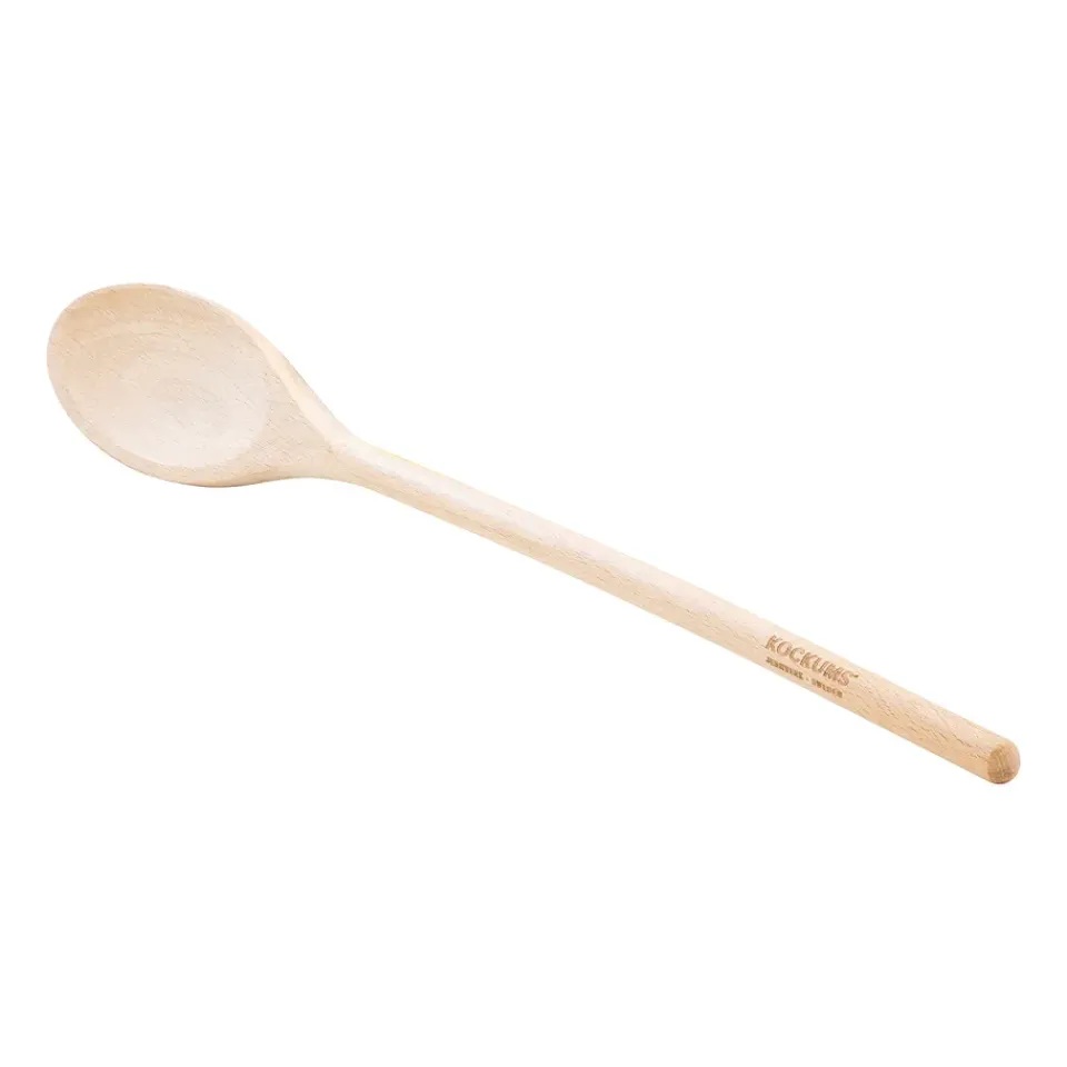 Spoons, Scoops & Ladles^Kockums Jernverk Kockums wooden spoon oval 30 cm, Beech Beige
