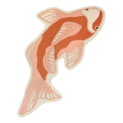 Broste Copenhagen Koi rug 97x130 cm, Pumkin Orange