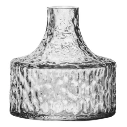 Vases^Skrufs Glasbruk Kolonn vase structured, 11 cm Transparent