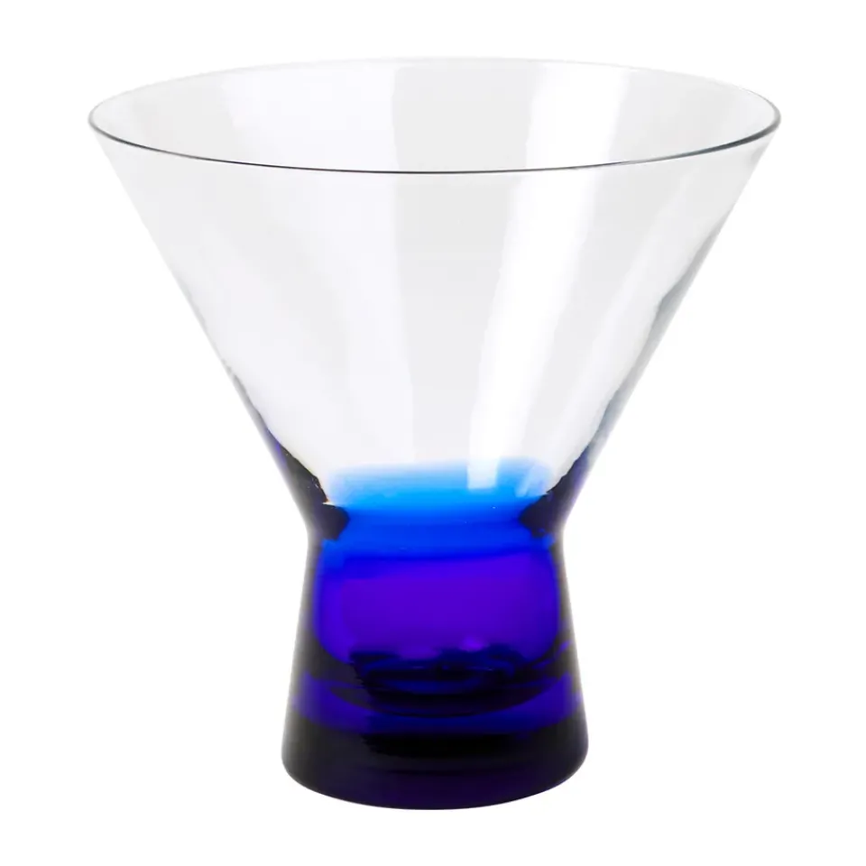 Cocktail & Martini Glasses^Broste Copenhagen Konus cocktail glass 10 cl, Intense Blue