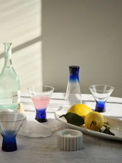 Cocktail & Martini Glasses^Broste Copenhagen Konus cocktail glass 10 cl, Intense Blue