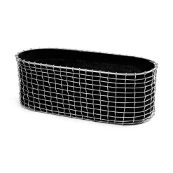 Balcony Furniture^KORBO balcony box, Acid-resistant steel Silver-coloured