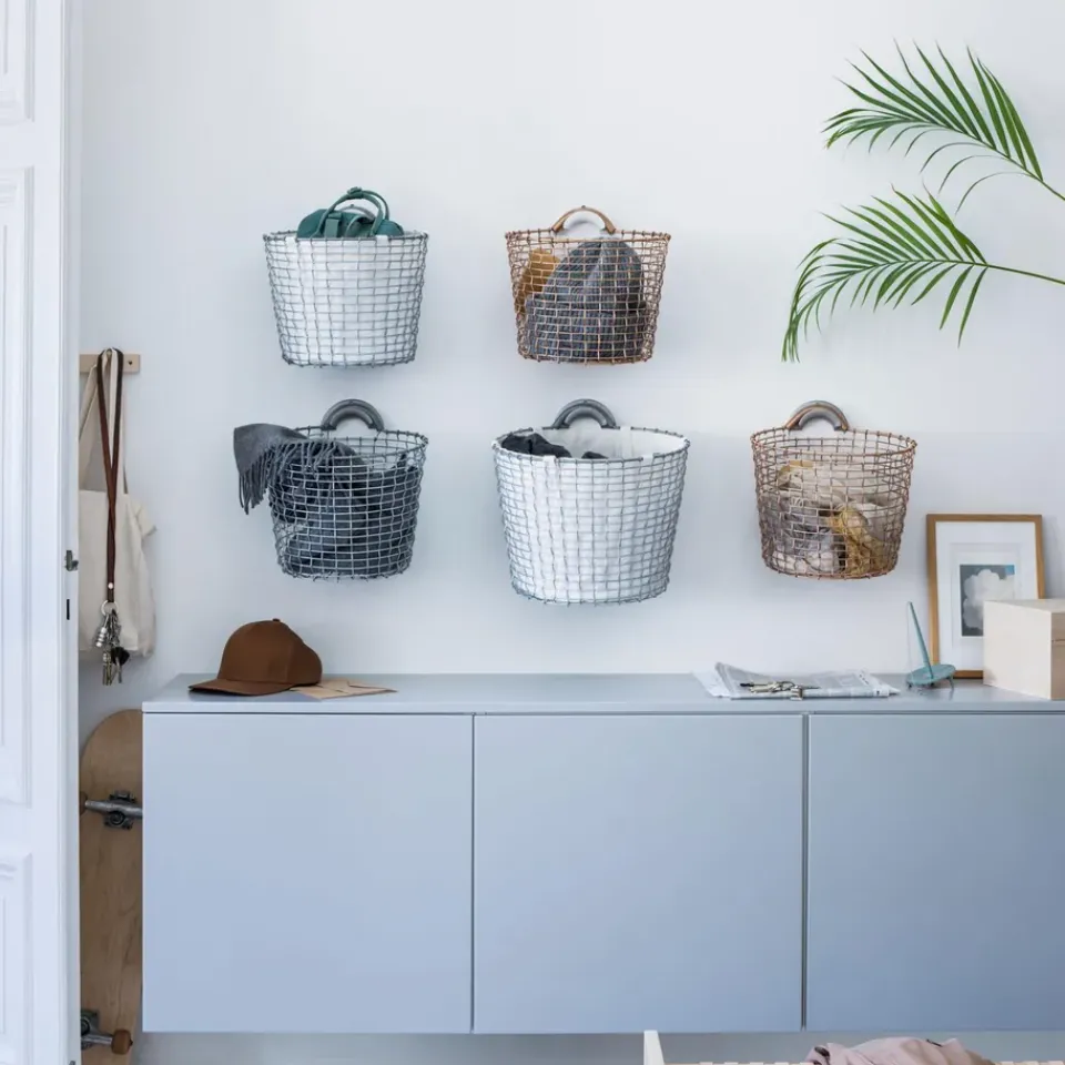 Clearance KORBO bin 16, galvanized steel Silver-coloured