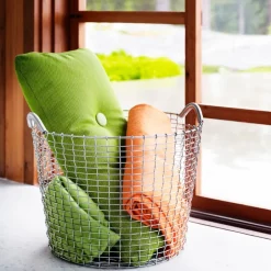 Storage Baskets^KORBO classic 50, acid proof steel Silver-coloured