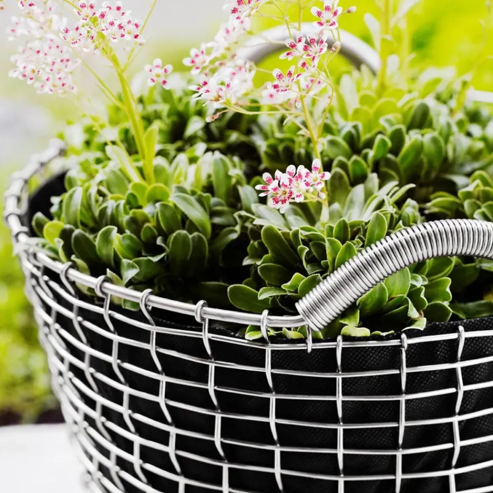 Storage Baskets^KORBO classic 50, galvanized steel Silver-coloured