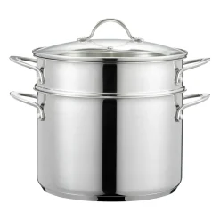 Cooking Pots & Casserole Dishes^Dorre Kosmo pasta dish with inserts 7.6 L, Stainless steel Silver-coloured